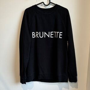 Brunette The Label Black Crew Neck Sweater